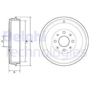 Гальмівний барабан Delphi BF503 (фото 1)
