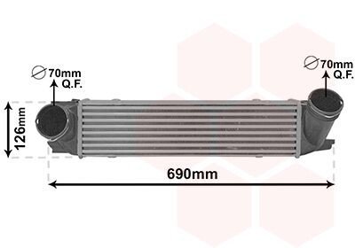 Интеркулер BMW X1 E84 (09-) VAN WEZEL 06014712