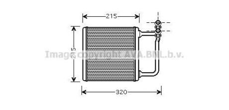 Теплообменник, отопление салона AVA COOLING MSA6451