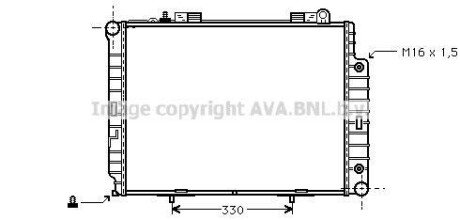 Радіатор, охолодження двигуна AVA COOLING MS2209