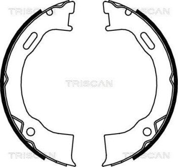 Гальмівні колодки ручного гальма TRISCAN 810080006