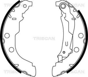 Комплект гальмівних колодок TRISCAN 810028582