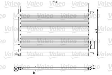 Радіатор кондиціонера Valeo 814155