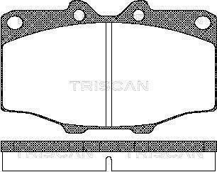 Колодки гальмівні передні TRISCAN 811010034
