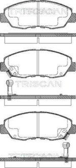 Гальмівні колодки, дискове гальмо (набір) TRISCAN 811040972