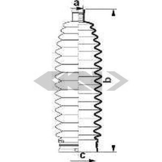 Пильовик кермової рейки SPIDAN 84011