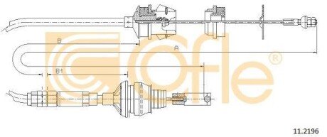 Трос зчеплення COFLE 112196