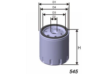 Фільтр масла MISFAT Z293