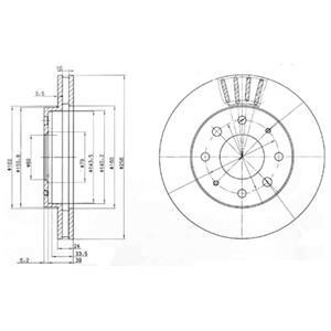 Гальмівні(тормозні) диски Delphi BG3401