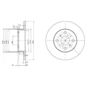 Гальмівні(тормозні) диски Delphi BG2597