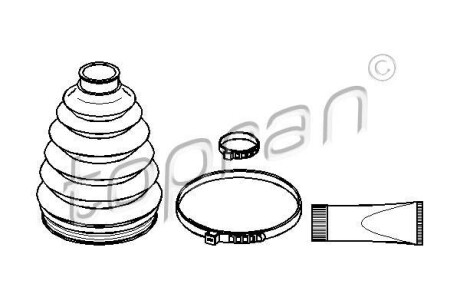 Пильовик привідного валу (набір) TOPRAN / HANS PRIES 110020