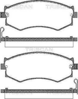 Колодки гальмівні передні TRISCAN 811014996