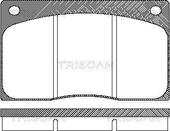Гальмівні колодки, дискове гальмо (набір) TRISCAN 811010799