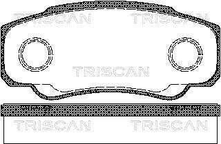 Колодки гальмівні задні TRISCAN 811010533