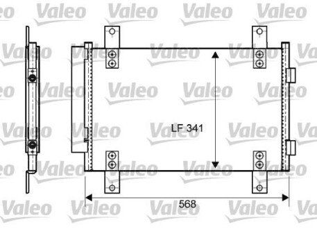 Радіатор кондиціонера Valeo 814081