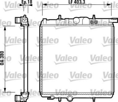 Радіатор, охолодження двигуна Valeo 732885