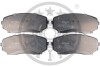 Колодки гальмівні (передні) Mazda CX-7/CX-9 06-/Mitsubishi Eclipse 17- (Advics) (з датчиком) Optimal BP12486 (фото 1)