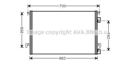 Радіатор кондиціонера AVA COOLING OLA5334