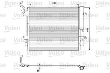 Радіатори кондиціонера VW Sharan/S.Alhambra,10- Valeo 814157