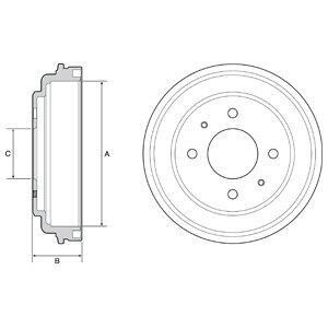 Гальмівний барабан Delphi BF546