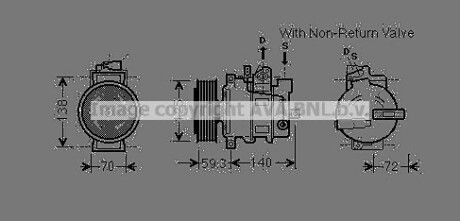 Компресор AVA COOLING AIAK330 (фото 1)