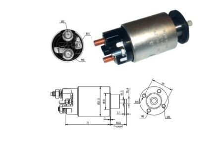 Втягуюче реле MI CG239823, 12V ZM ZM3993