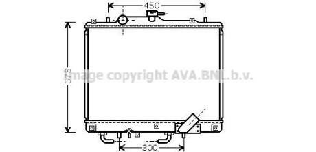 Радіатор, охолодження двигуна AVA COOLING MT2156