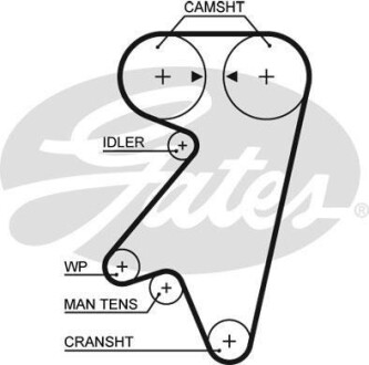 Ремінь ГРМ Gates 5191