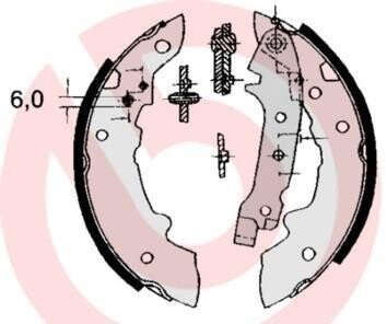 Гальмівні колодки (набір) BREMBO S68508