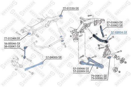 Важіль підвіски STELLOX 5703954SX