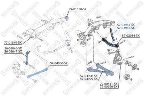 Важіль підвіски STELLOX 5703983SX