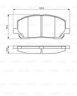 Гальмівні колодки (набір) BOSCH 0986495126