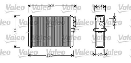 Радіатор пічки Valeo 812328