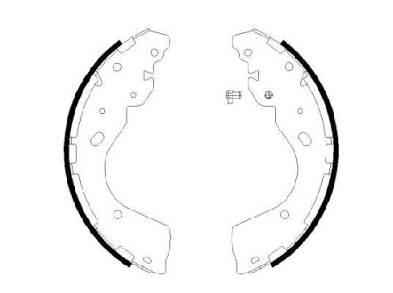 Гальмівні накладки HELLA 8DB355022241