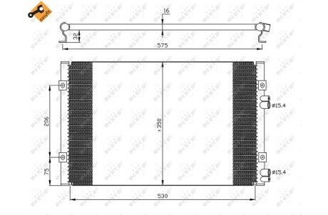 Радіатор кондиціонера NRF 35384