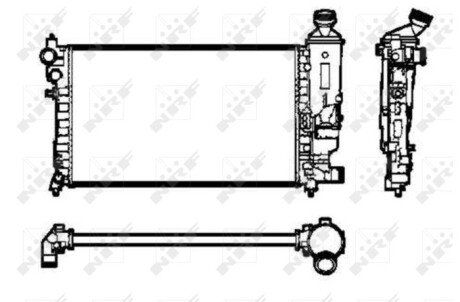 Радіатор, охолодження двигуна NRF 50434