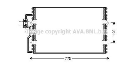 Радіатор кондиціонера AVA COOLING CN5093