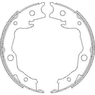 Гальмівні колодки (набір) ROADHOUSE 467700