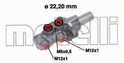 Головний гальмівний циліндр METELLI 050686