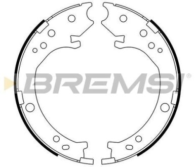 Гальмівні колодки зад. golf i/ii/passat/polo/audi 80 >01 BREMSI GF0716