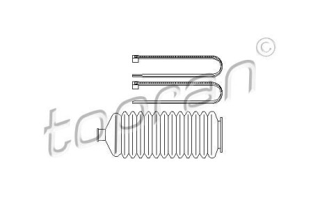 Пильовик (набір), кермове управління TOPRAN / HANS PRIES 700372