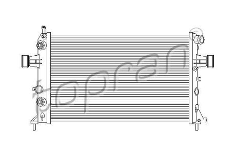 Радіатор, охолодження двигуна TOPRAN / HANS PRIES 206972