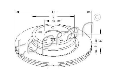 Гальмівний диск TOPRAN / HANS PRIES 501232