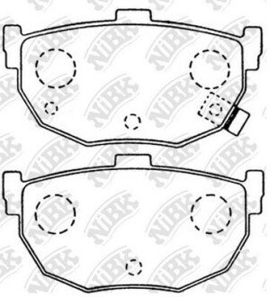 Колодки гальм. NiBK PN2130
