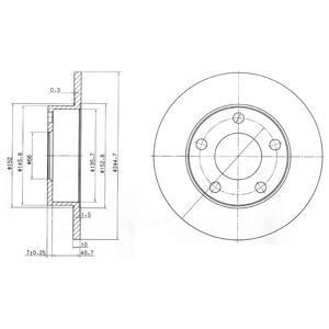 Диск гальмівний Delphi BG3381C