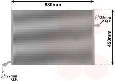 Радіатор охолодження MERCEDES C W205 4/14>18 VAN WEZEL 30002712 (фото 1)