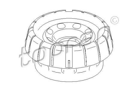 Опора стійка амортизатора TOPRAN / HANS PRIES 207501
