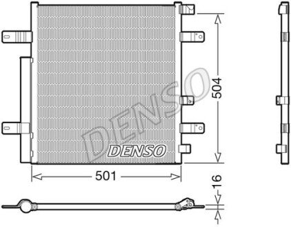 Радіатор кондиціонера MB Atego/Econic 98- DENSO DCN99054