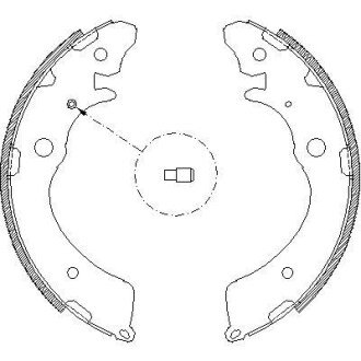 Гальмівні колодки (набір) ROADHOUSE 438300