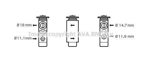 Расширительный клапан, кондиционер AVA COOLING FD1380